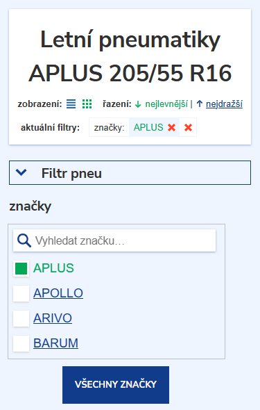  Můžete zvolit i doplňující parametry